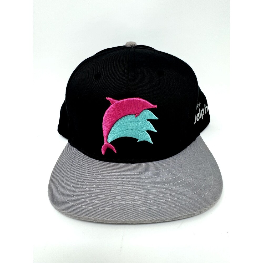 Pink+ Dolphin Ocean Academy Cap Hat Black Mint Blue Pink Adjustable Snapback